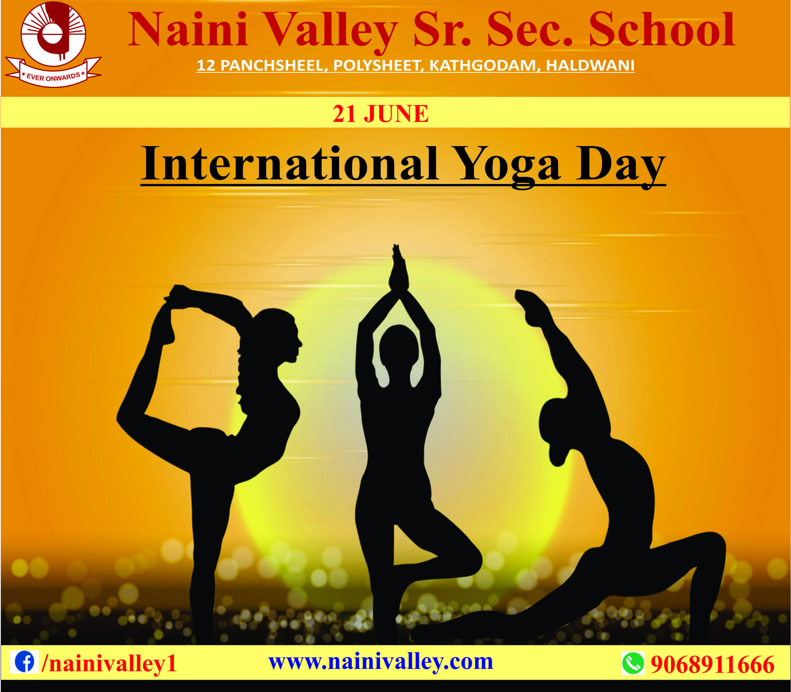 Yoga is Like Music. The Rhythm of the Body, The Melody of the Mind, and Harmony of the Soul Create the Symphony of Life. Happy International Yoga Day!